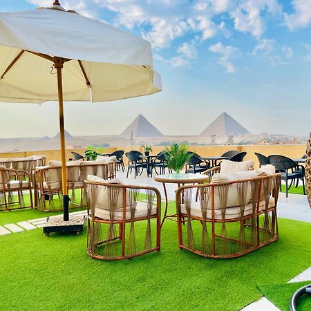 Palm Pyramids View Inn Kafret el-Gabal Exteriör bild