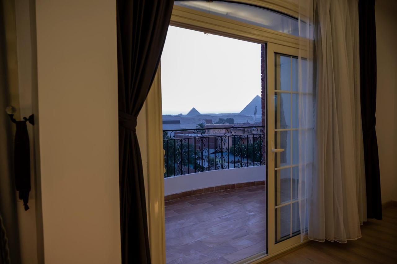 Palm Pyramids View Inn Kafret el-Gabal Exteriör bild