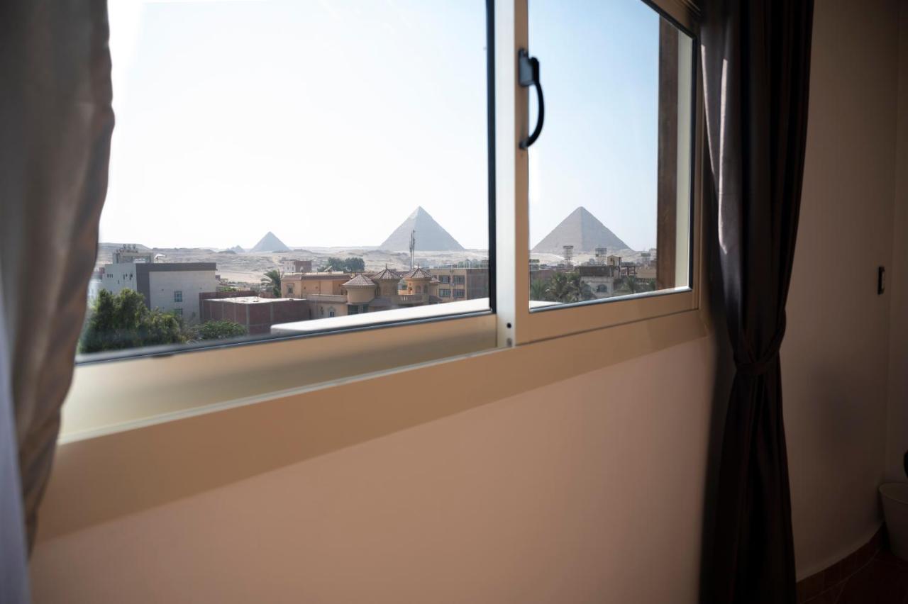 Palm Pyramids View Inn Kafret el-Gabal Exteriör bild